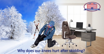 Why does our knee hurt after skiing?