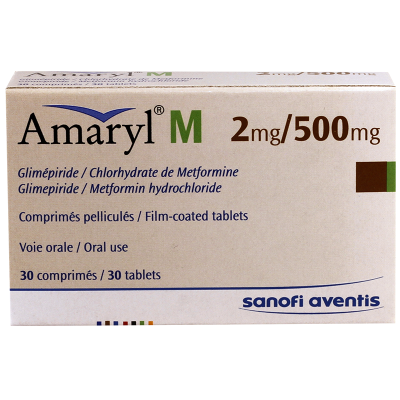 Amaryl M 2mg/500mg#30t