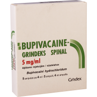 Bupivaáain spinal5mg/ml4ml#5a