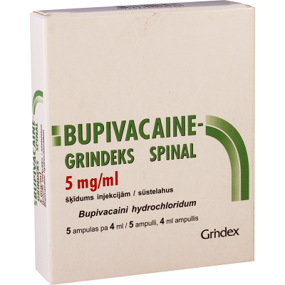 Bupivaáain spinal5mg/ml4ml#5a