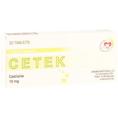 Cetek 10mg #20t