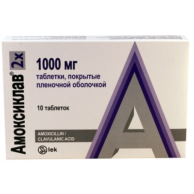 Amoksiklav 2X 1000mg #10t