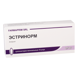 Estrinorm 0.5mg #15vag.suppos