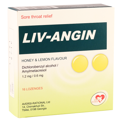 Liv-angin #16t chew(hon/lemon)