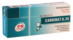 Cardirat 6.25mg #30t