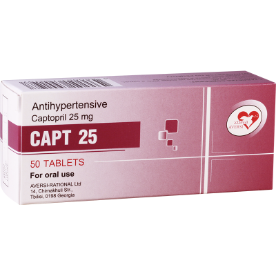 Captopril(Capt) 25mg #50t