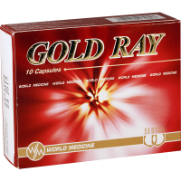 Gold ray#10caps