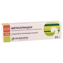 Метилурацил мазь10% 25г (Нижф)