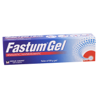 Fastum gel 2.5% 50g tub.