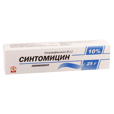 Синтомицина линим10% 25г(алтай