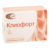 Kliofort 100/500mg#10vag.supp.