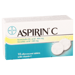 Aspirin C #10t effervesc.