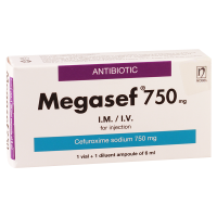 Megasef 750mg fl