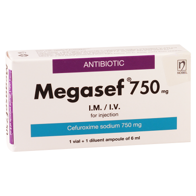 Megasef 750mg fl