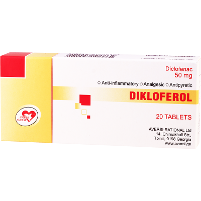 Diklo  ferol 50mg #20t