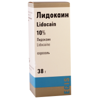 Лидокаин аэрозоль 10% 38г