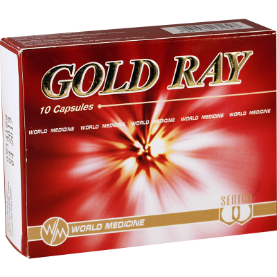 Gold ray#10caps