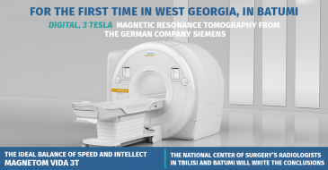 Digital, artificial intelligence 3 tesla magnetic resonance imaging in Batumi clinic