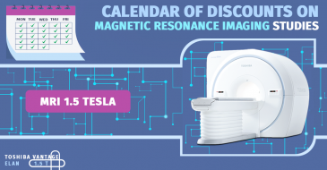 Discount on 1.5 Tesla MRI studies on weekdays (MRI)