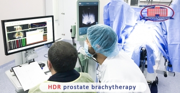 HDR prostate brachytherapy was performed at National Center of Surgery for the first time in the region