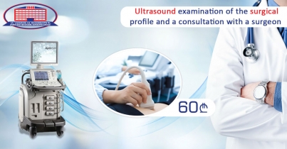 Ultrasound examination and consultation of a general surgeon – For 50 GEL