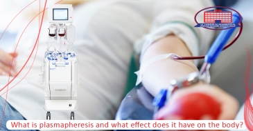 What is plasmapheresis and what positive effect does it have on the body?