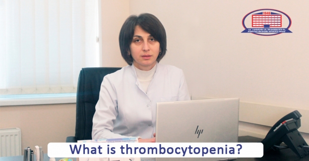 What is thrombocytopenia, what does hemorrhage, bruises on extremities and body indicate?
