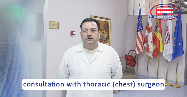 We offer you a consultation with thoracic (chest) and oncological surgeon.